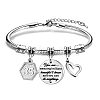 Birthday 201 Stainless Steel Charm Bracelets FS-WGBAA71-06-1