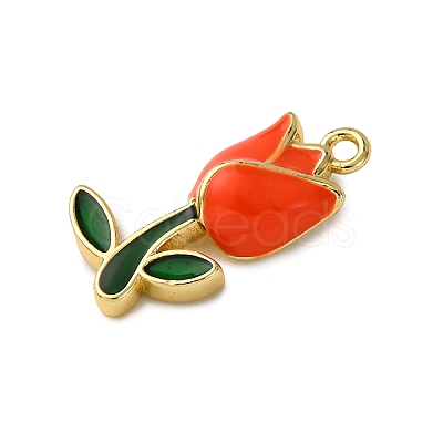 Brass Enamel Pendants KK-C119-19A-01-1