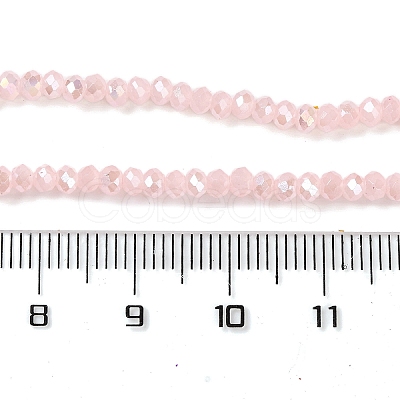 Baking Electroplate Glass Beads Strands X-DGLA-A039-J2MM-B14-1