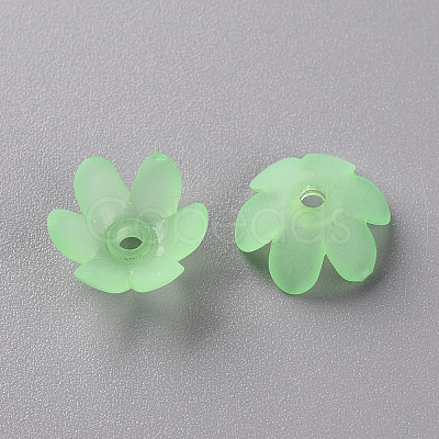 Frosted Acrylic Bead Caps MACR-S371-07A-733-1