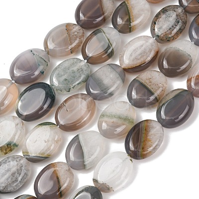 Natural Agate Beads Strands G-L654-B01-01-1