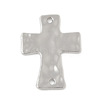 Alloy Textured Religion Cross Links Connector Charms FIND-Z127-01P-02-1