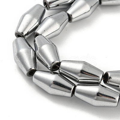 Electroplated Synthetic Magnetic Hematite Beads Strands G-Z032-B01-02E-1