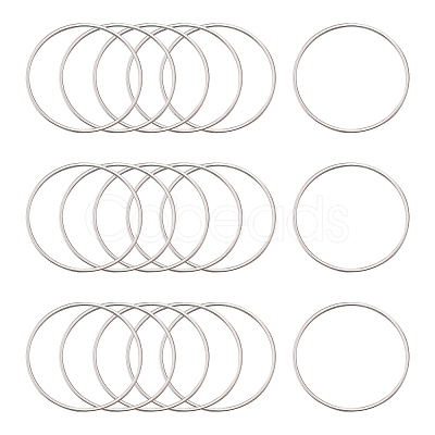 Tarnish Resistant 304 Stainless Steel Linking Ring X-STAS-T047-15C-1