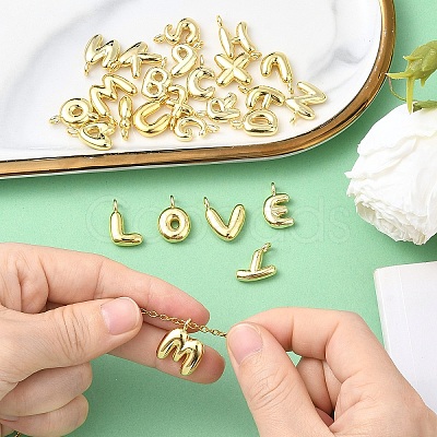 26Pcs 26 Styles Brass Pendants KK-YW0002-97-1