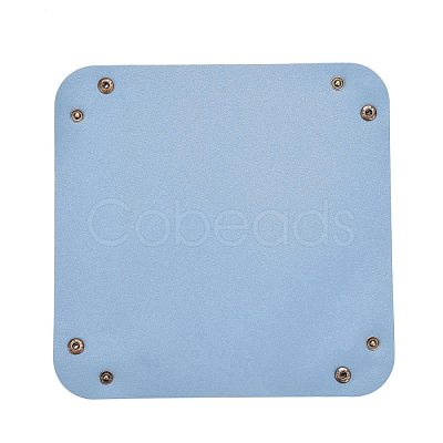 PVC Leather Storage Tray Box with Snap Button AJEW-D050-01A-03AB-1