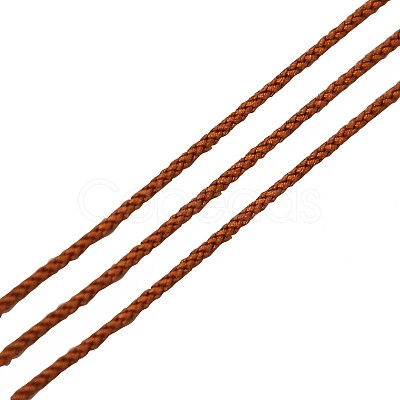 Eco-Friendly Dyed Round Nylon Cotton Braided Cords Threads OCOR-L001-821-207-1