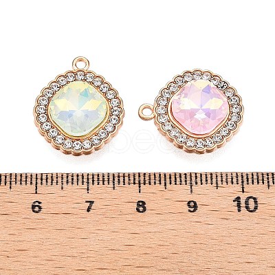 Alloy Glass Pendants PALLOY-N176-67KCG-1