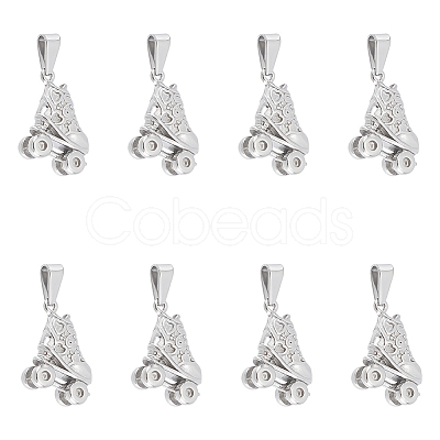 Unicraftale 8Pcs 304 Stainless Steel Pendants STAS-UN0045-35P-1