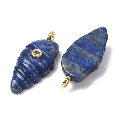 Natural Lapis Lazuli Carved Pendants G-H357-04G-08-1