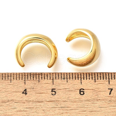 Rack Plating Brass Cuff Earrings for Women EJEW-H091-17G-1