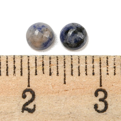 Natural Blue Spot Jasper Cabochons G-H309-03-57-1