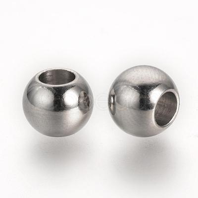 Tarnish Resistant 304 Stainless Steel European Beads X-STAS-R071-39-1