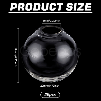 Round Mechanized One Hole Blown Glass Globe Ball Bottles BLOW-PH0001-20C-1