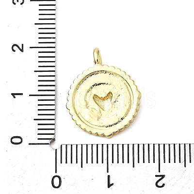Brass Enamel Pendants KK-P303-09G-1
