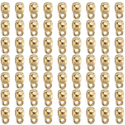400Pcs CCB Plastic Tube Bails CCB-SC0001-28KC-1