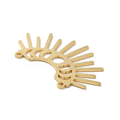 Brass Connector Charms KK-G423-13G-1
