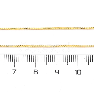 0.9MM Brass Box Chain Necklace Making NJEW-D302-77G-1