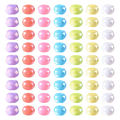 70G 7 Colors AB Color Opaque Resin Beads RESI-TA0002-88-1
