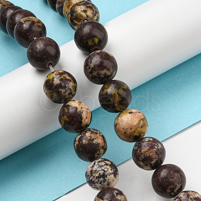 Natural Cherry Blossom Jasper Beads Strands G-C079-A02-05-1