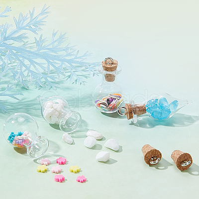 90Pcs DIY Glass Wishing Bottle Jewelry Sets Kits DIY-SC0014-96P-1
