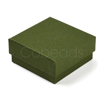 Cardboard Paper Jewelry Storage Boxes with Sponge CON-P023-01B-01-1