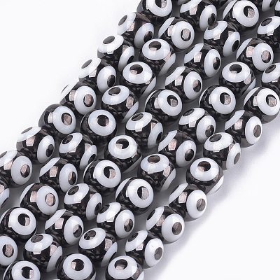 Electroplate Glass Beads Strands EGLA-T012-02C-1