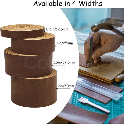 2M Flat AB Grade Cowhide Leather Cord AJEW-WH0479-73E-01-1