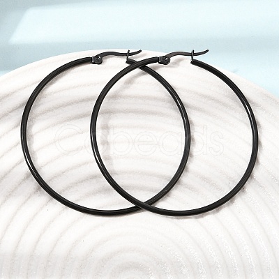 201 Stainless Steel Hoop Earrings SA-CBA4A0D-16EB-C-1