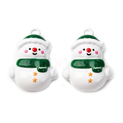 Christmas Themes Baking Paint Alloy Pendants LS-FIND-G097-02I-1