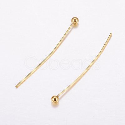 Brass Ball Head Pins KK-F714-07G-B-1