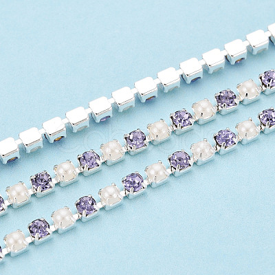 Iron Rhinestone Cup Chains CH-N005-02E-1