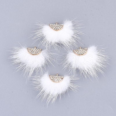 Faux Mink Fur Tassel Pendant Decorations FIND-T040-10-1