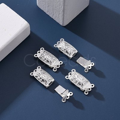 304 Stainless Steel Box Clasps STAS-P249-02S-1