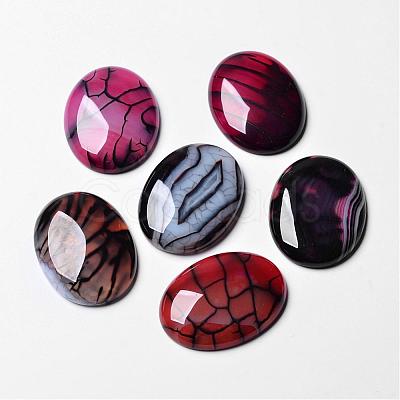 Natural Dragon Veins Cabochons G-F296-03-30x40mm-1