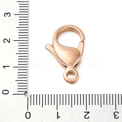 316 Stainless Steel Lobster Claw Clasps STAS-D288-09RG-1