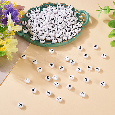 500Pcs Acrylic Beads SACR-TA0001-55S-1