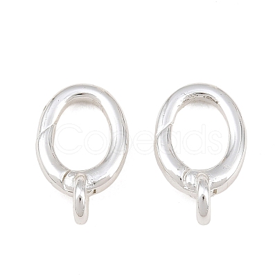 Brass Spring Gate Rings KK-CBAA482-02S-1
