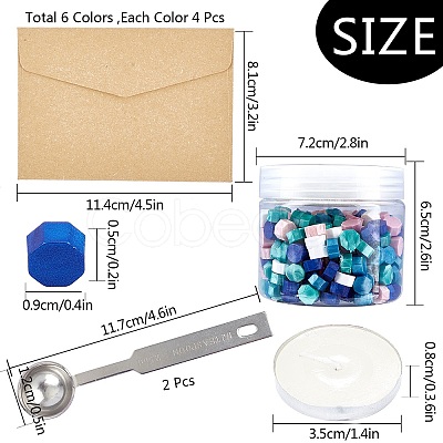 Sealing Wax Beads Wax Seal Kit DIY-CP0003-43-1