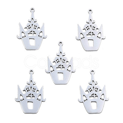 Non-Tarnish 201 Stainless Steel Pendants STAS-N098-089P-1