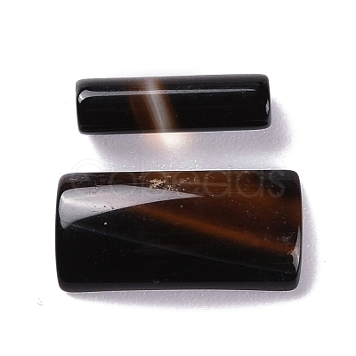 Natural Dyed & Heated Black Agate Beads G-M379-04-1