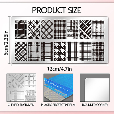 Plastic Nail Art Image Templates AJEW-UN0002-49C-1