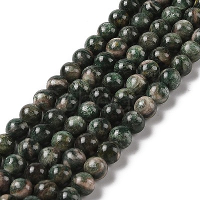 Natural Green Quartz Round Beads Strands G-Q171-D02-03-1