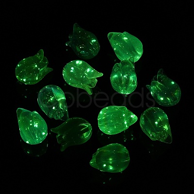 UV Plating Transparent Acrylic Beads SACR-L005-11-1