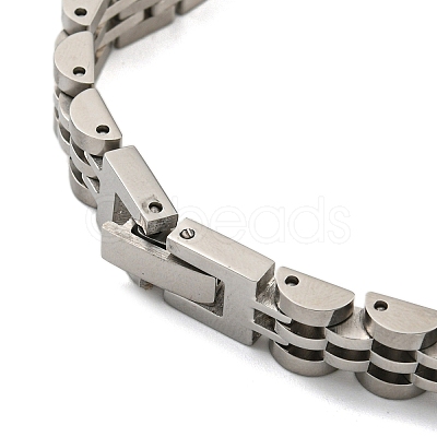 Non-Tarnish 304 Stainless Steel Thick Link Chain Bracelet BJEW-G649-09B-A-1