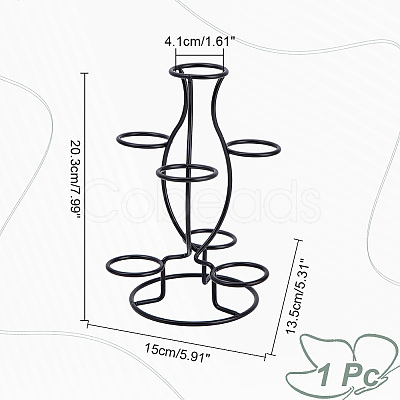 7-Slot Iron Easter Egg Display Stands ODIS-WH0058-21B-EB-1
