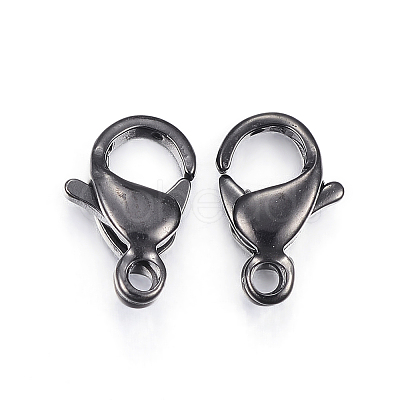304 Stainless Steel Lobster Claw Clasps X-STAS-H353-E-02B-1