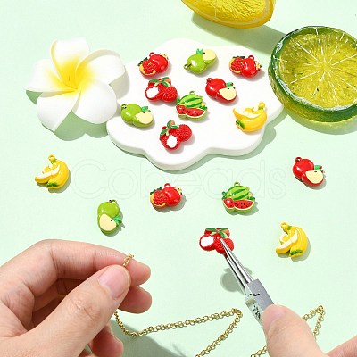 18Pcs 6 Styles Zinc Alloy Pendants FIND-CJ0005-22-1