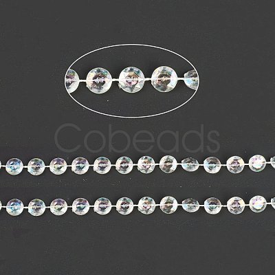 Acrylic Transparent Beads Bradde Chain DIY-D041-01B-1