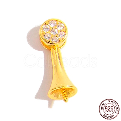 925 Sterling Silver Pin Peg Bails STER-Z005-09G-1
